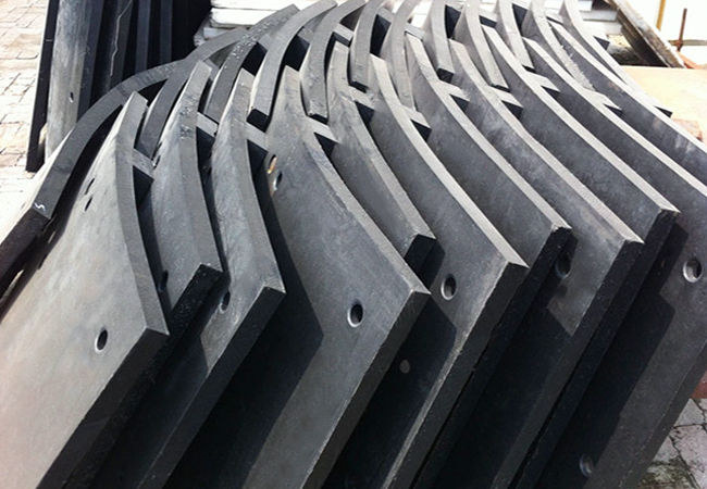 Liner Ball Mill Lapisan Baja Mangan Tinggi Biasa